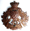 MM142 - 43rd Duke Of Cornwalls Rifles Officer's Bronze Collar Badge "43rd Regiment Duke of Cornwalls